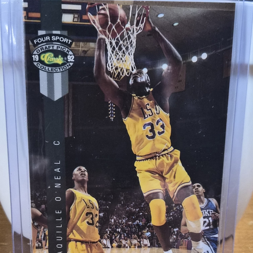 1992 Shaquille O'Neal LSU Basketball Card PROMO Card